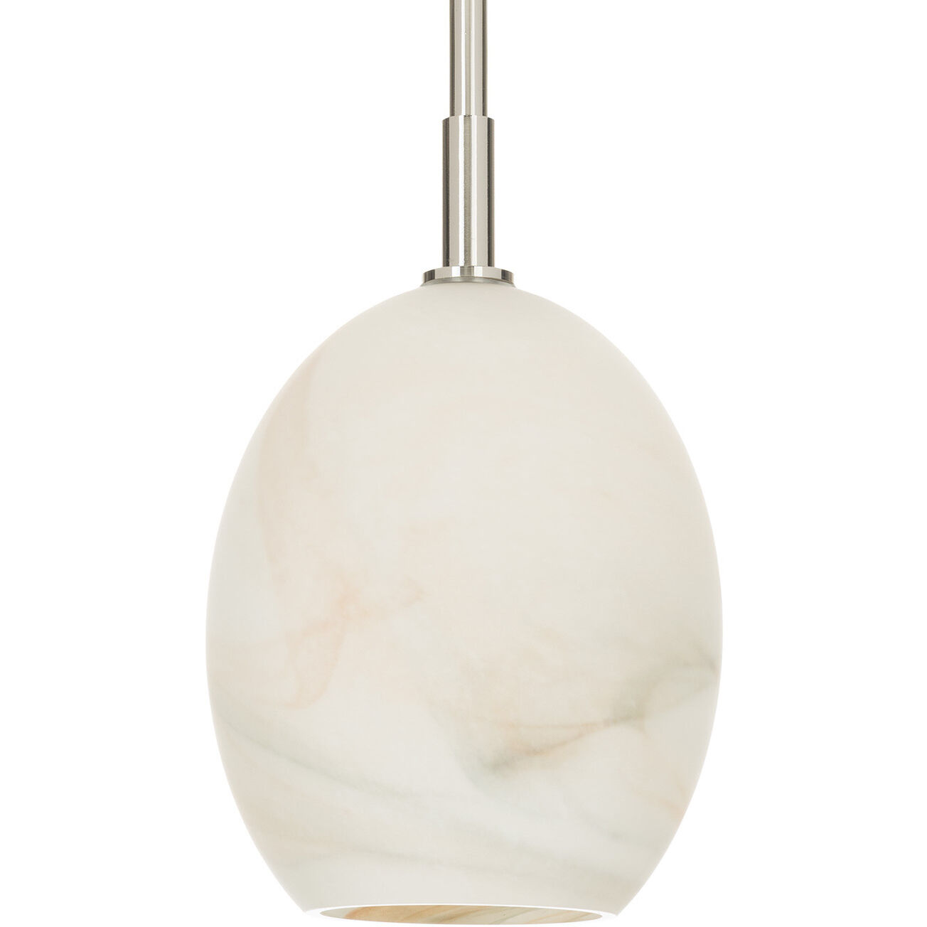 Artemis 1 Light 8 inch Polished Nickel Pendant Ceiling Light in Alabaster Glass
